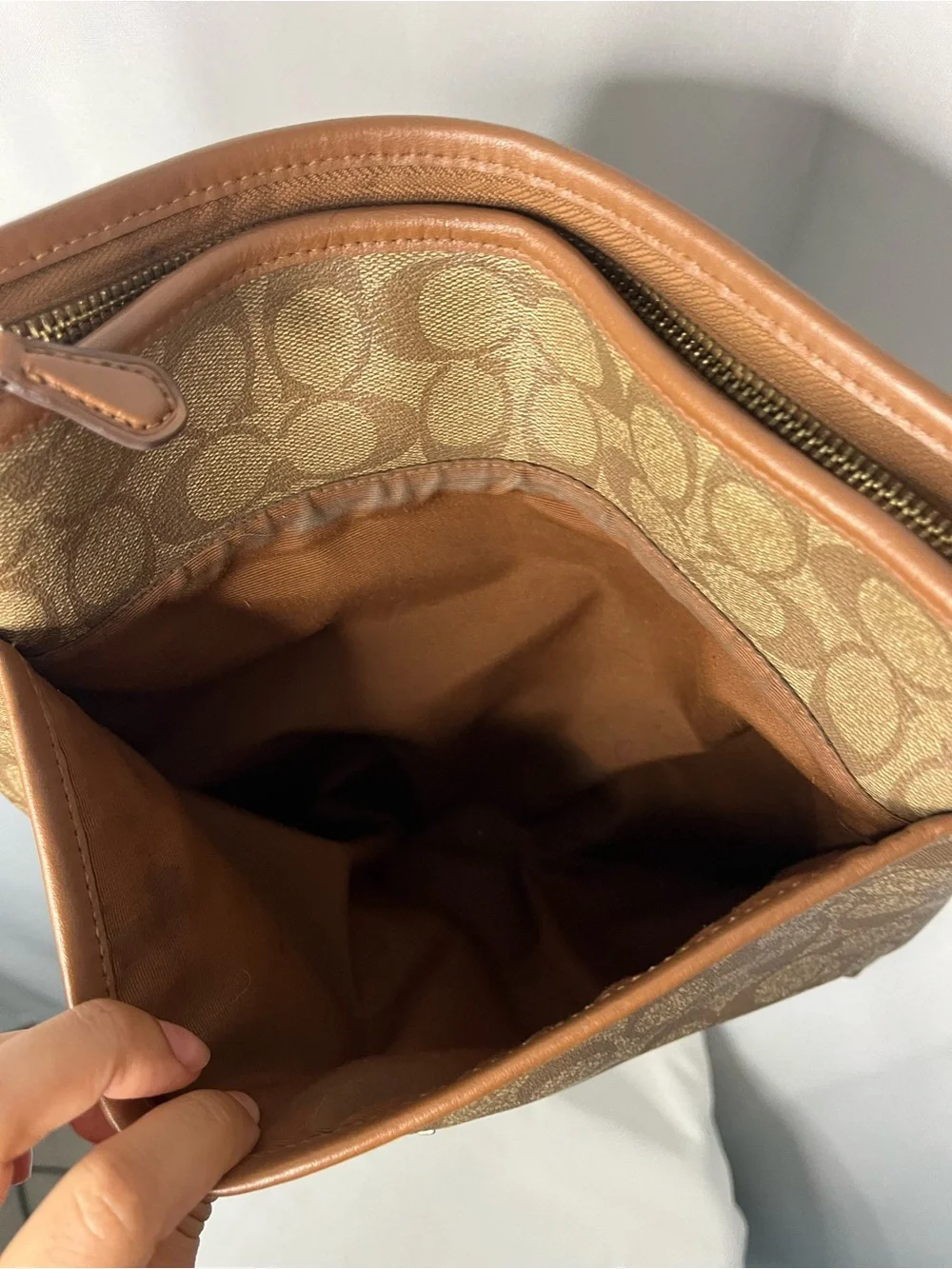 Coach Signature Crossbody Bag in Brown